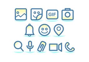 Tecnologia Facebook Messenger Icono vector