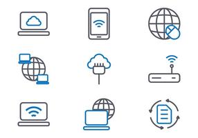 Internet Icons vector