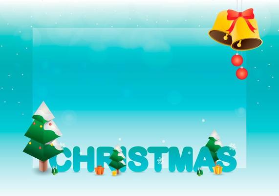 Sapin Tree Christmas Greetings Template