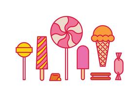 Sweet icons vector