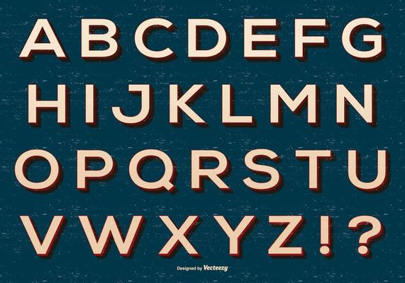 Retro Alphabet Collection