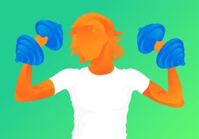 Free Dumbell Vector Illustration