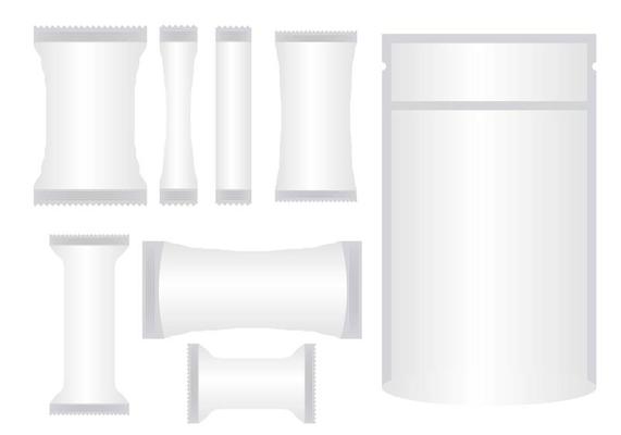 Sachet Mock Up Vector