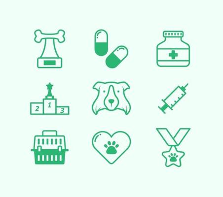 Dog Competition Icons