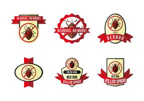 Anti bed bug label flat vector