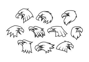 Eagle Mascot Logos vector