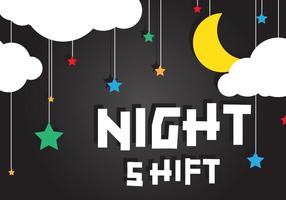 Night Shift Background Vector