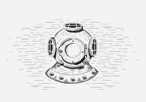 Free Vector Diving Helmet Illustration