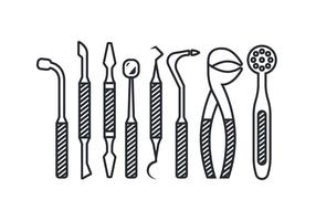 Dentist Tool Icon Vectors