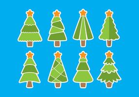 Flat Sapin Vector Icons