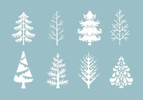 Vector Collection of Christmas Trees or Sapin