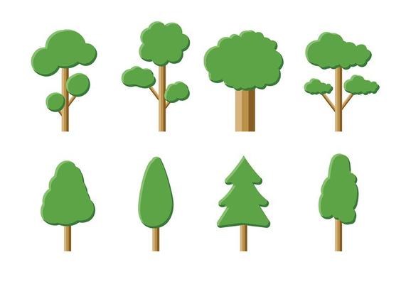 Tree Icon Vector Pack