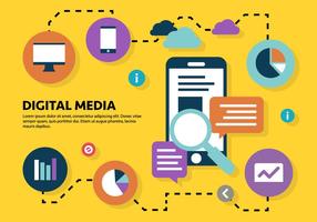 Digital Marketing Business Vector Illustration