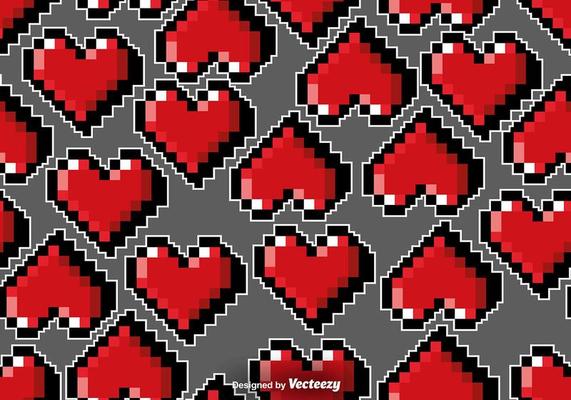 Online games love heart pixel connect Royalty Free Vector