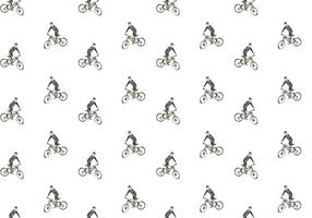 Free Bicicleta Seamless Pattern Vector Illustration