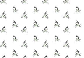 Free Bicicleta Seamless Pattern Vector Illustration