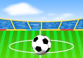 Bright Football Ground vector