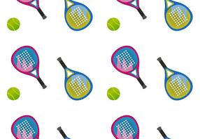 Free Padel Seamless Pattern Vector Illustration