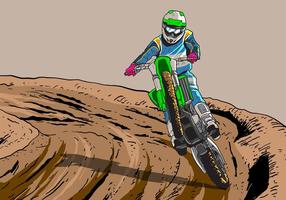 Dirt Bikes Trail Vector