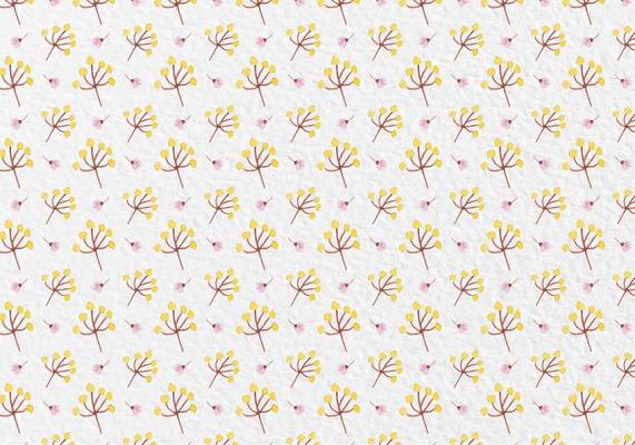 Free Vector Watercolor Flowers Pattern