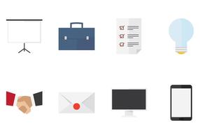 Business Flat Icons vector