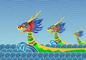 Dragon Boat Festival de fondo vector