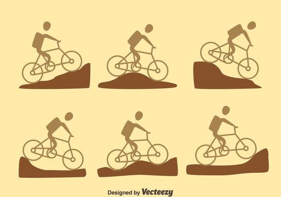 Mountain Bike Trail Vector