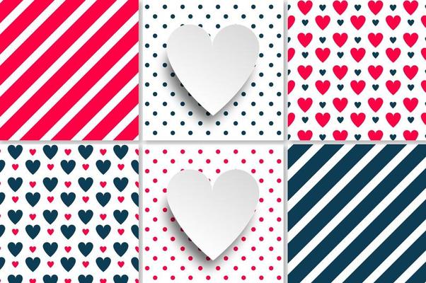 Vector Love Seamless Patterns