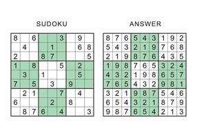 Juego de Sudoku vector