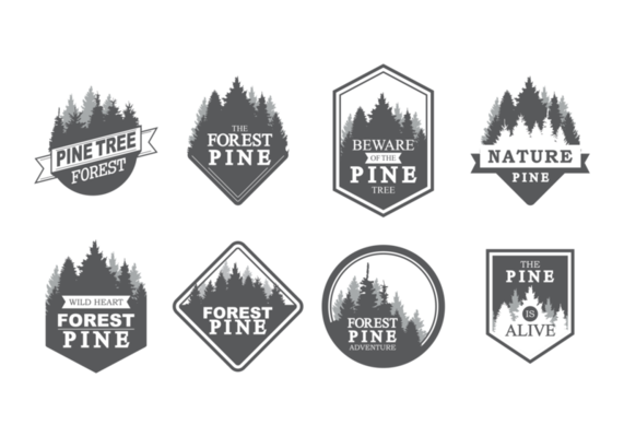 Sapin Labels Vector
