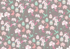 Easter Lily Pattern Vector