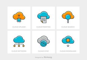 Free Cloud Technology Vector Icons