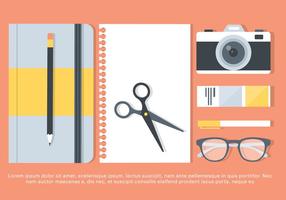 Free Flat Workstation Vector Elements