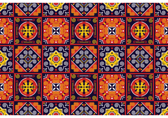 Vector Traditional Azulejos Pattern