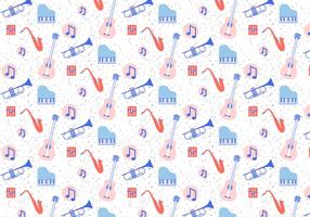 Musical Instruments Pattern vector