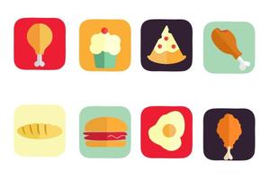 Free American Food Icons Vector