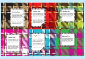 Flannel Fabric Vectors with Labels 