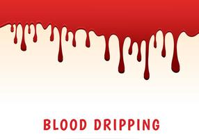 Blood dripping vector