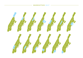 Manhattan mapa vectorial vector