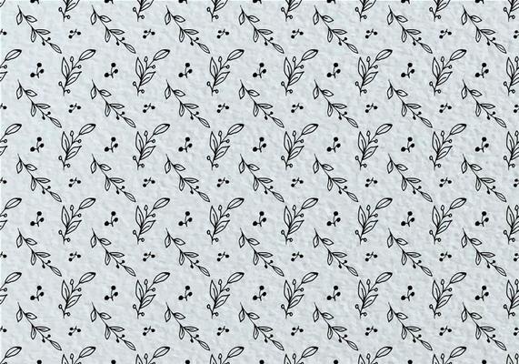 Free Vector Hand Draw Leaves Pattern