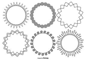 Funky Decorative Frame Collection vector
