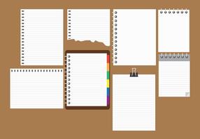 Free Block Notes Collection Vector