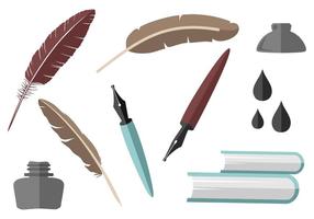 Free Writing Element Collection Vector