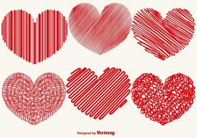 Vector Collection Of Abstract Hearts