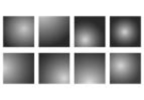 Set Of Grey Gradient Vectors