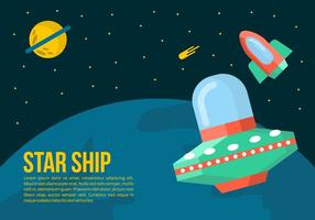 Starship Background vector