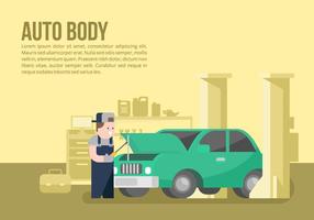 Auto Body and Mechanic Background vector