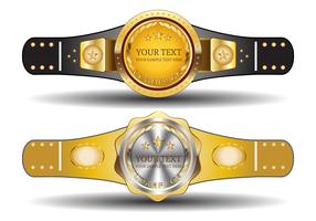 Championship Belt Template vector