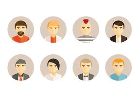 Personas Potrait del icono del vector