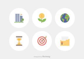 Flat Business Vector Icon Set